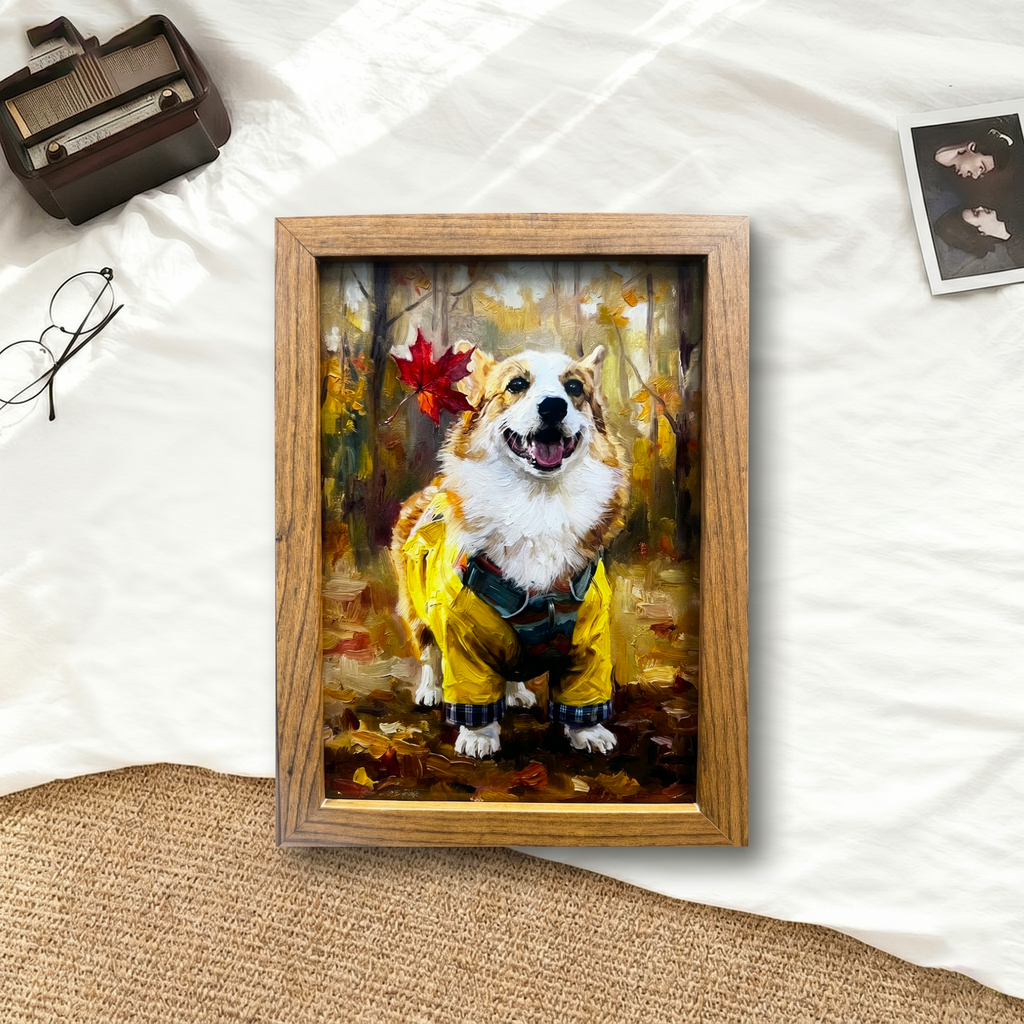 Custom Hand-Painted Textured Canvas Pet Portrait