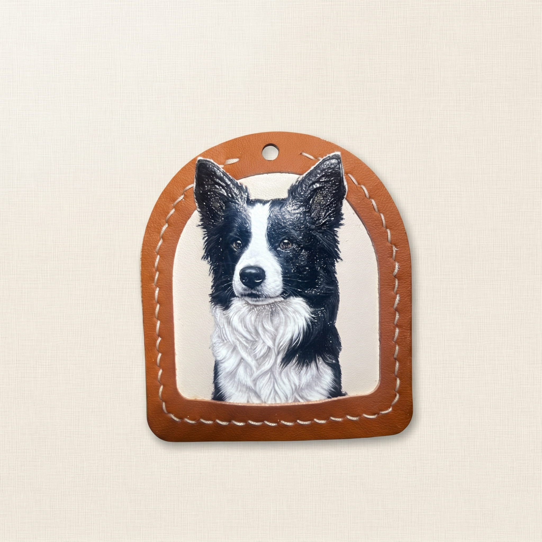 Custom Arch Frame Leather Pet Pendant