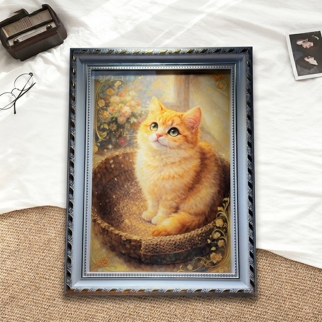 Custom Modern Acrylic Glass Pet Portrait