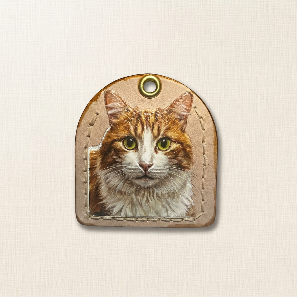 Custom Arch Frame Leather Pet Pendant