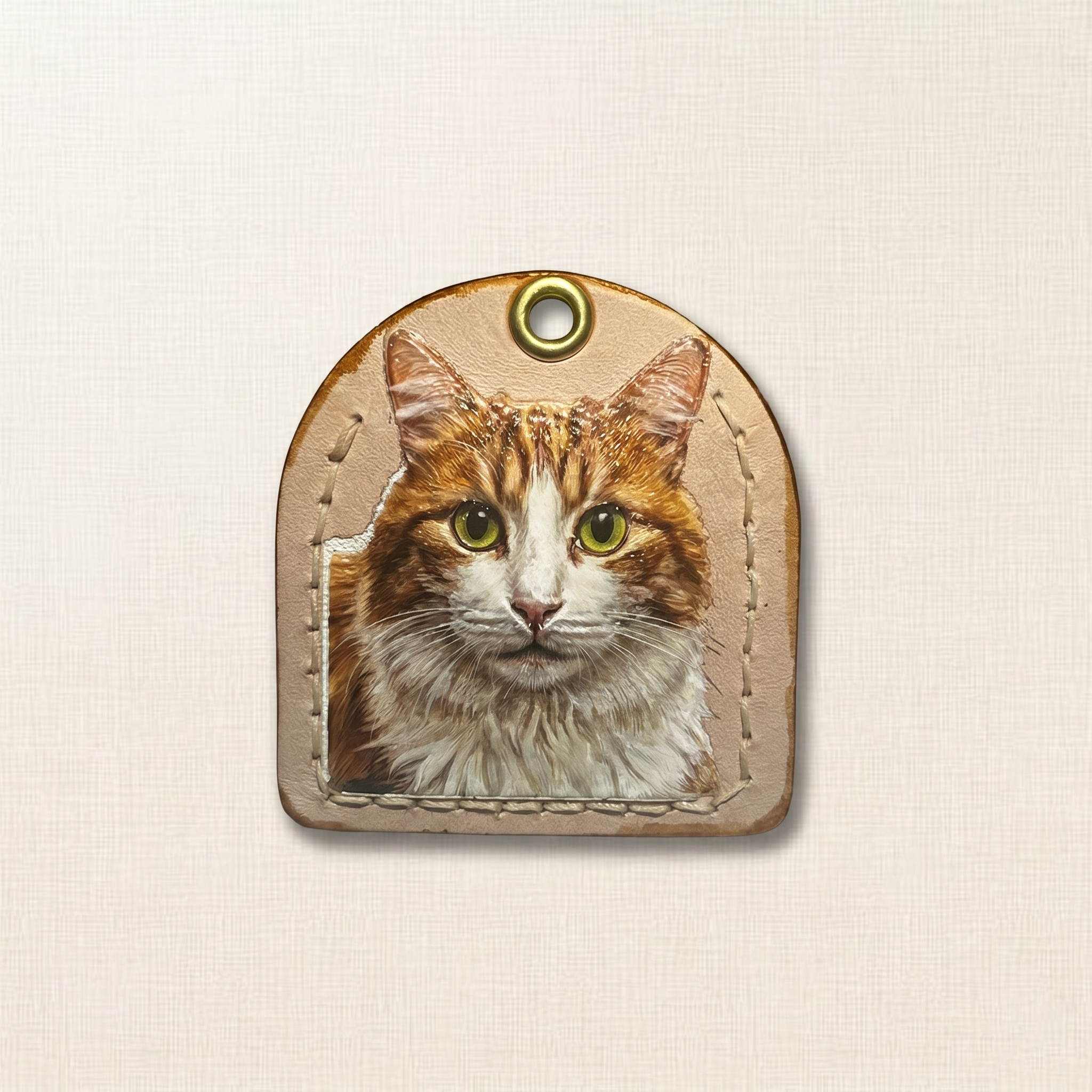 Custom Arch Frame Leather Pet Pendant