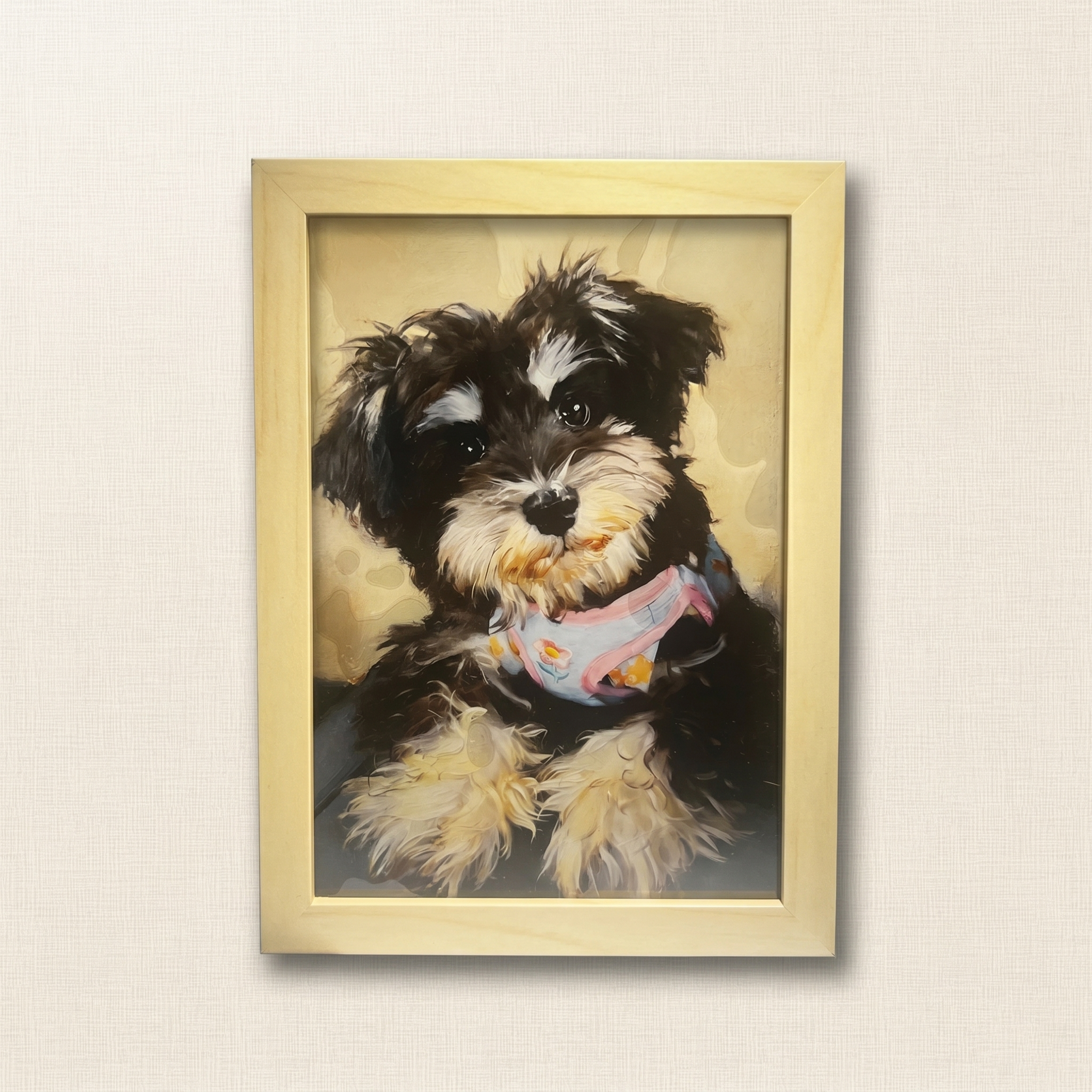 Custom Modern Acrylic Glass Pet Portrait