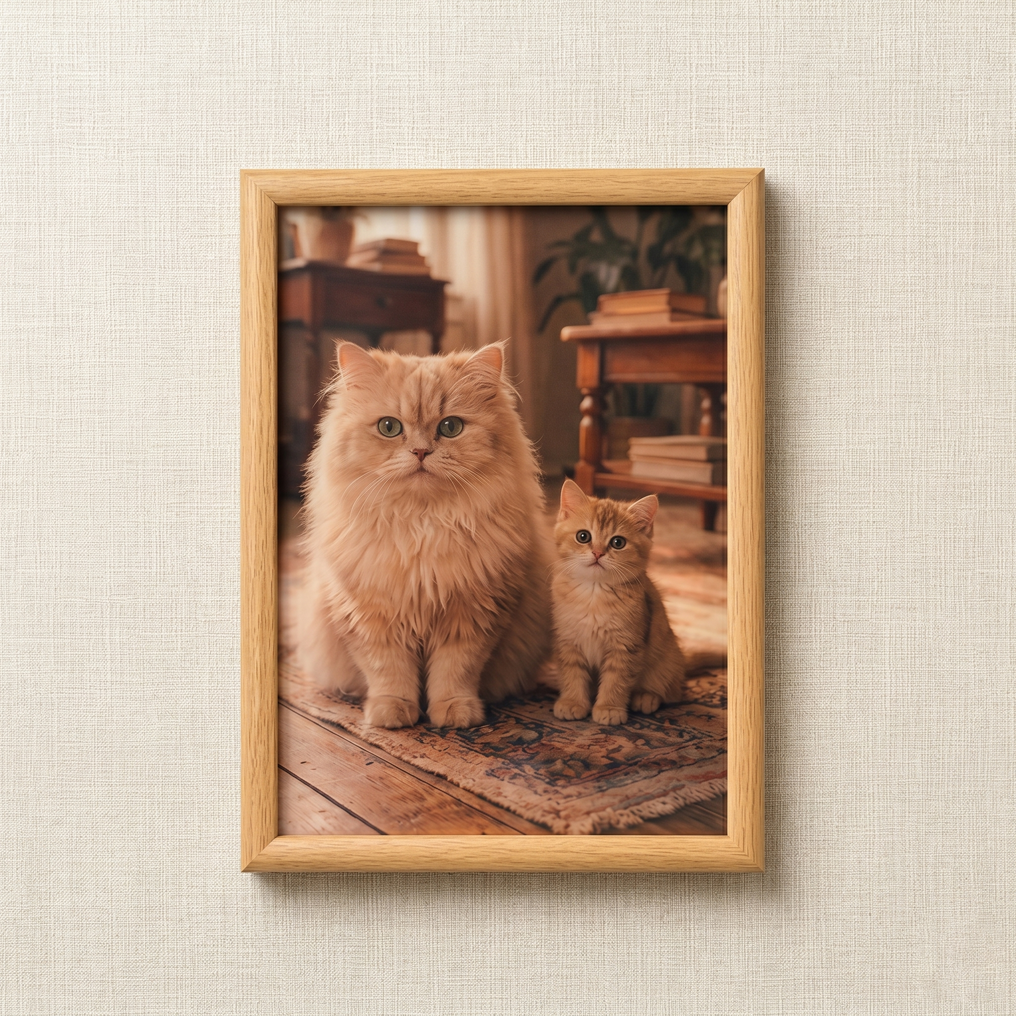Custom Modern Acrylic Glass Pet Portrait