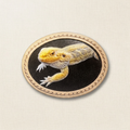 Elegant Oval Leather Pet Portrait Pendant